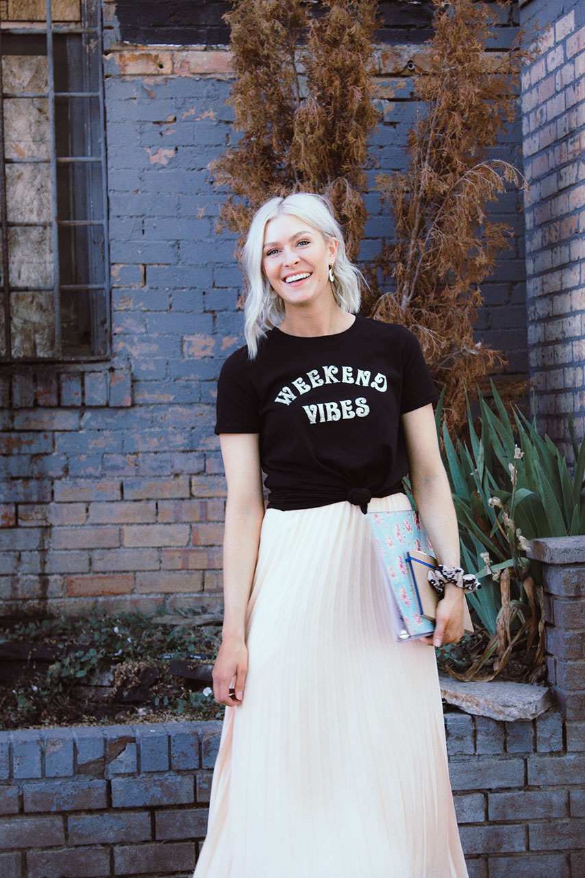 Real Deals Maxi Skirt Graphic Tee