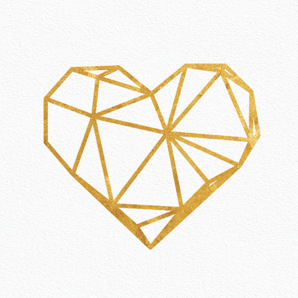 Gold heart