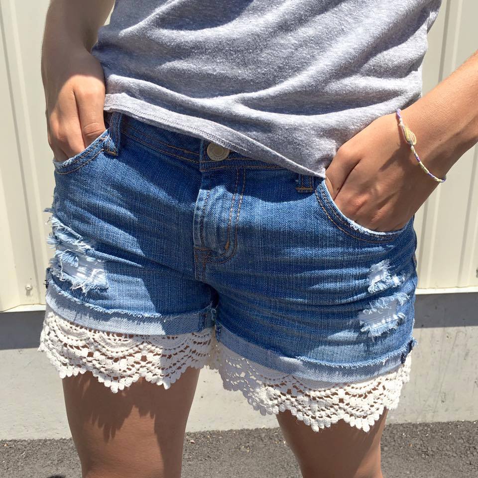 Lace shorts outlet extenders