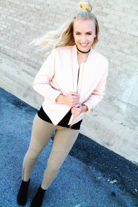 Pink Bomber Jacket