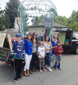 The Cranbrook team with giant bird cage